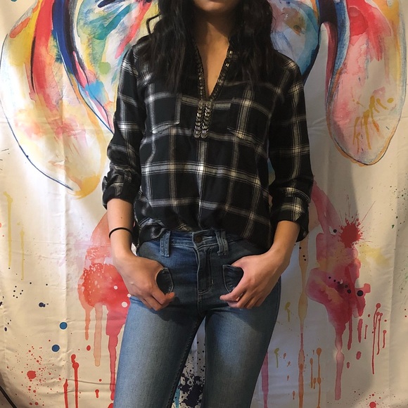 Hollister Tops - Hollister Black Flannel Shirt